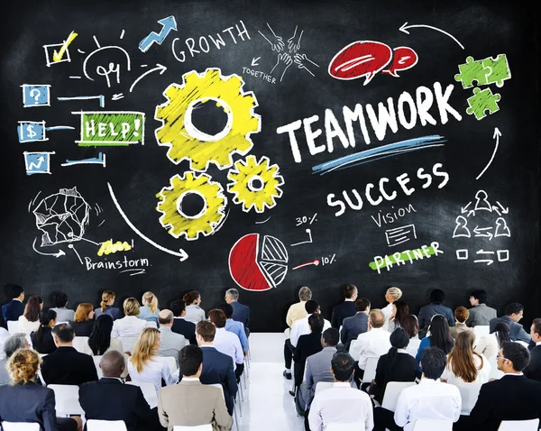 People at seminar about Teamwork — Stock Photo, Image