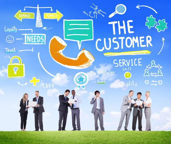 The Customer Service Target Market Support — Stock Photo, Image