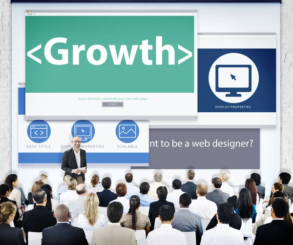 Business People at Growth Concept — Stock Photo, Image