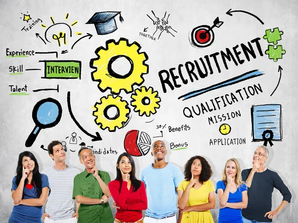 Etniciteit mensen verbeelding Recruitment — Stockfoto