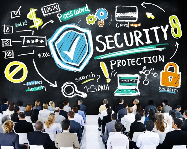 Business People al seminario sulla protezione della sicurezza — Foto Stock