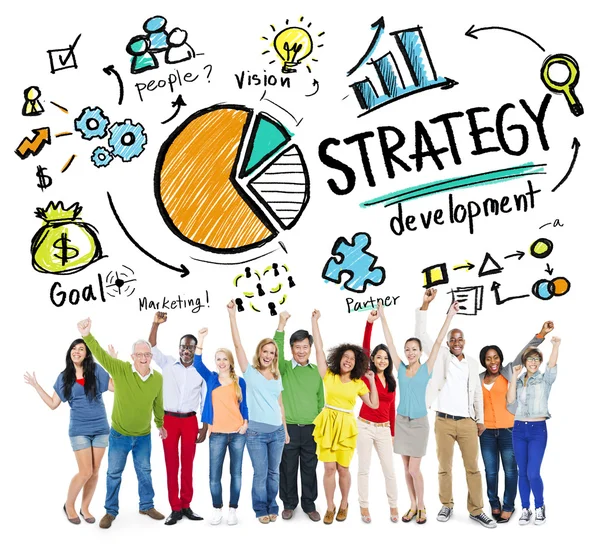 Strategia Sviluppo Obiettivo Marketing Concetto — Foto Stock