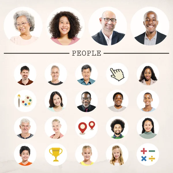 Mensen diversiteit communautair Concept — Stockfoto