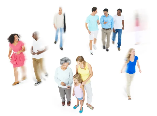 Diversity people walking — Stock Photo, Image