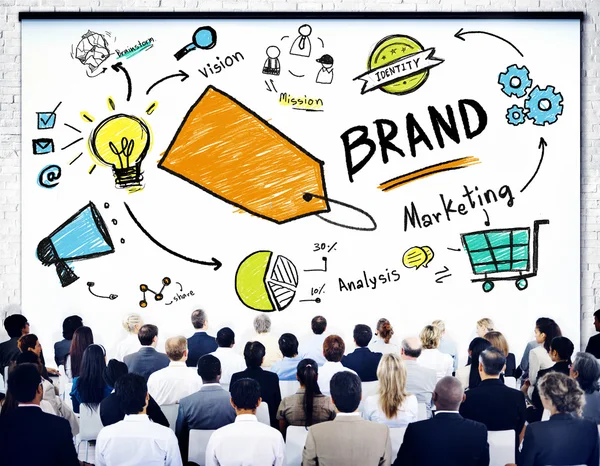 Business People at Seminar about Brand — Stock Photo, Image