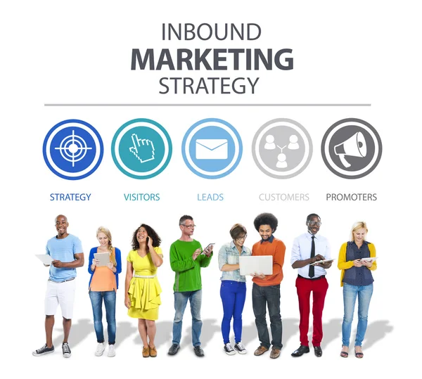 Inbound Marketing Strategy Concept — Stock Photo, Image