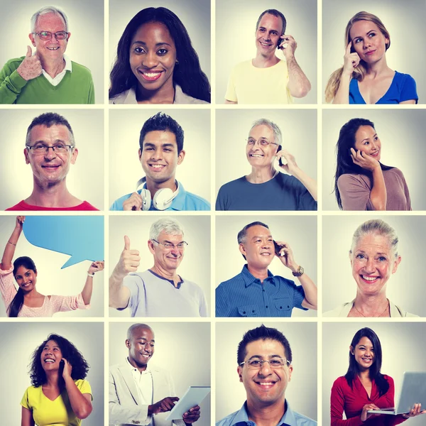 Multiethnische Menschen Community Kommunikationskonzept — Stockfoto