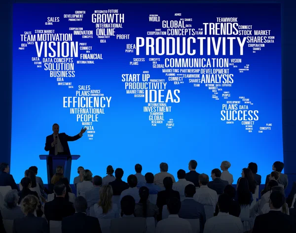 People at seminar about Productivity — Stock Photo, Image