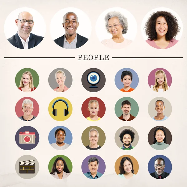 Mensen diversiteit communautair Concept — Stockfoto