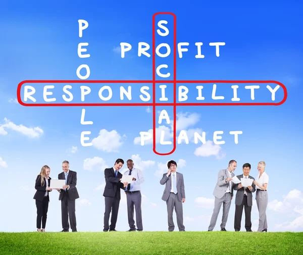 Business people and Social Responsibility — Stock Photo, Image