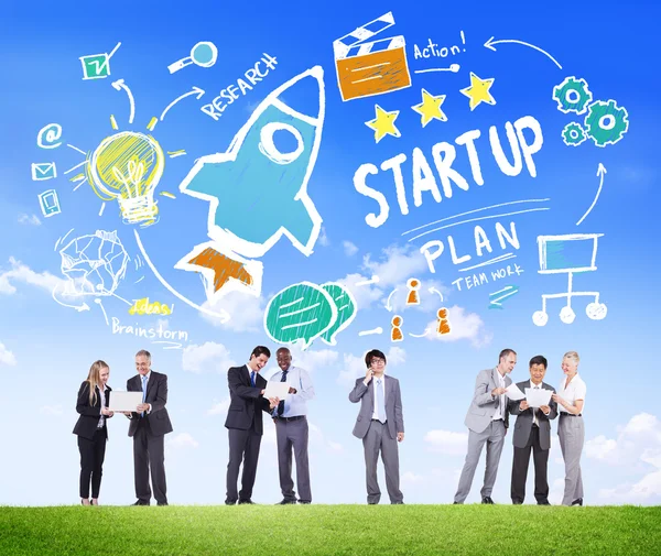 Uomini d'affari e Start Up Concept — Foto Stock