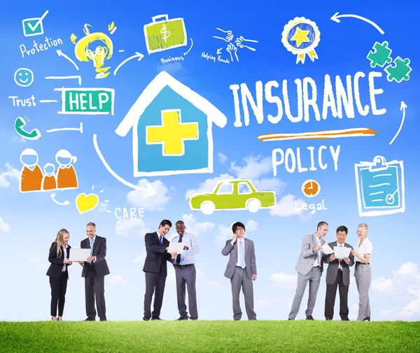 Business People during Insurance Policy Discussion — Stock Photo, Image