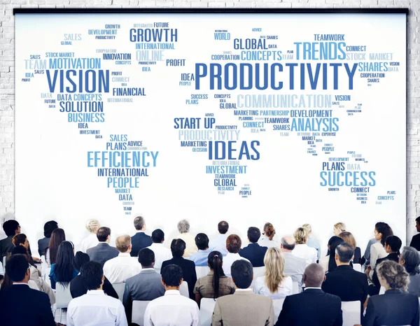 People at seminar about Productivity — Stock Photo, Image