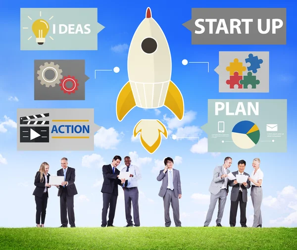 Imprenditori e Startup Innovazione — Foto Stock