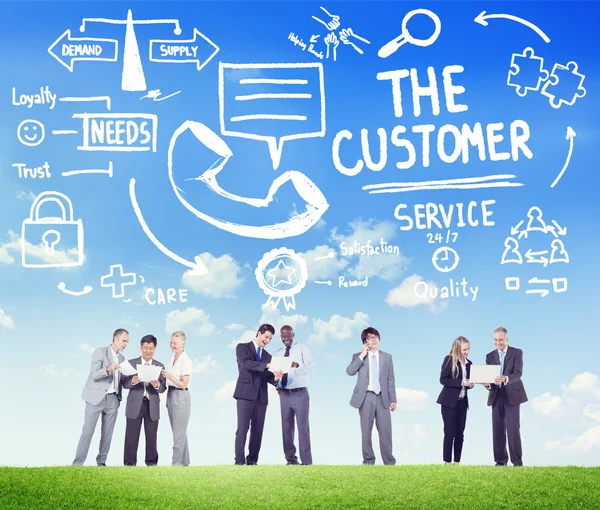 The Customer Service Target Market Support — Stock Photo, Image