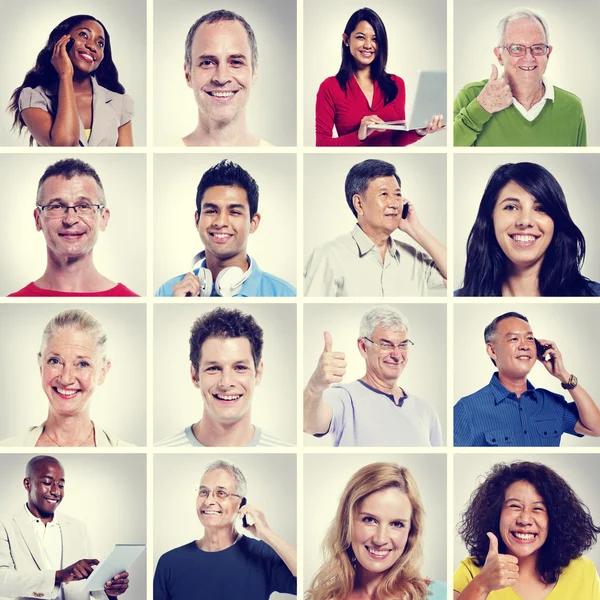 Concepto de comunidad de personas multiétnicas — Foto de Stock