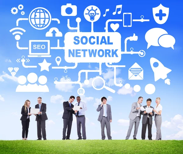 Sociale media netwerken — Stockfoto