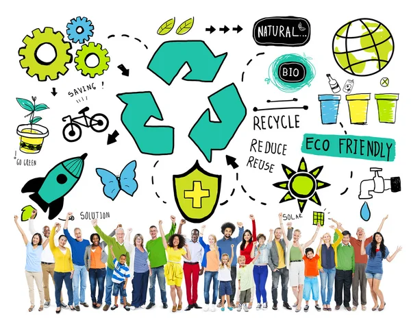 Réutilisation de recyclage Réduire le concept — Photo