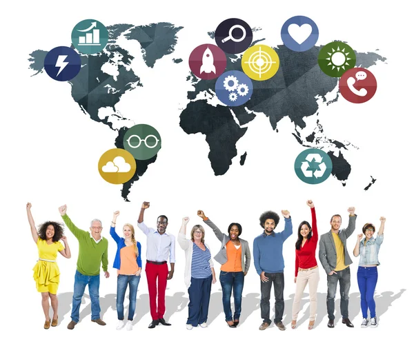 Global Communication and Network Concept — Stock Photo, Image