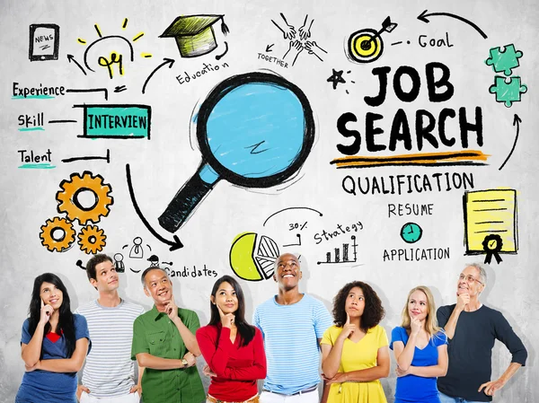 Etniciteit mensen verbeelding Job Search — Stockfoto