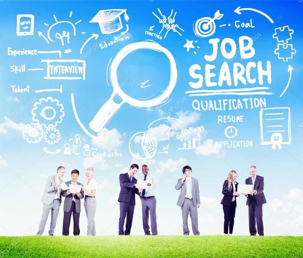 Business People Discussion Job Search