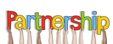 Word ortaklık tutan eller