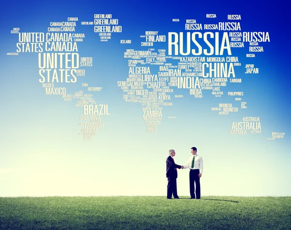 Oroszország Globális Világ Nemzetközi Országok Globalizáció Fogalma — Stock Fotó