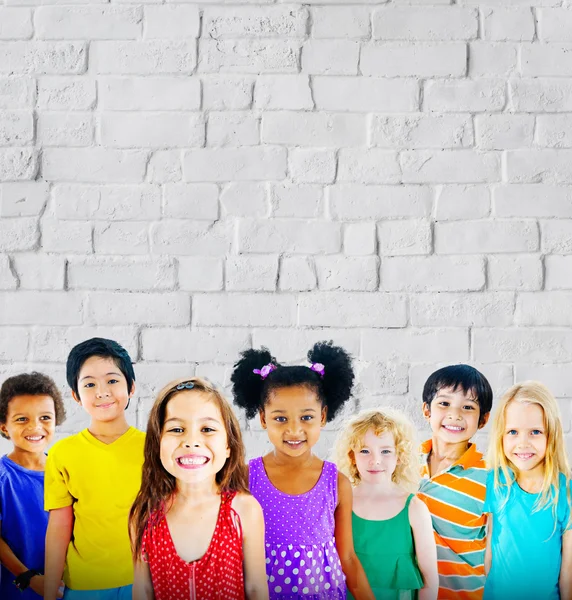 Diversité des enfants Amitié — Photo