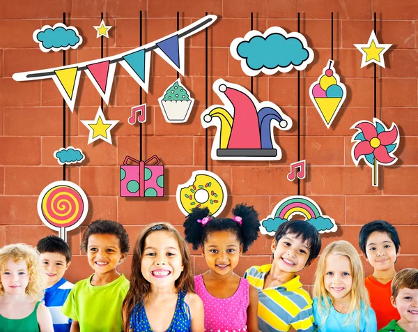 Kinderen vriendschap Concept — Stockfoto