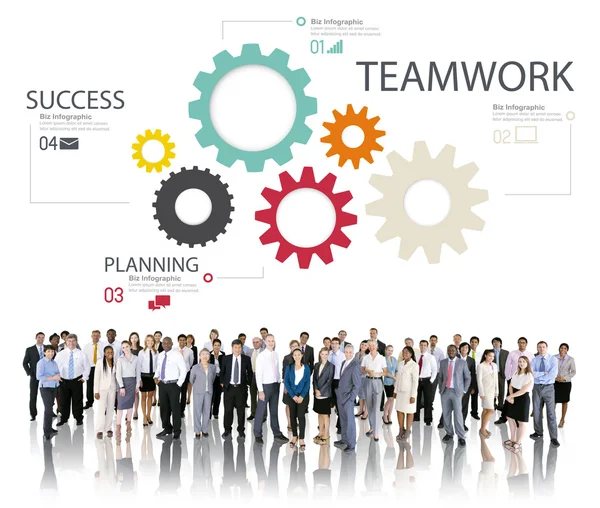 People at seminar about Teamwork — Stock Photo, Image