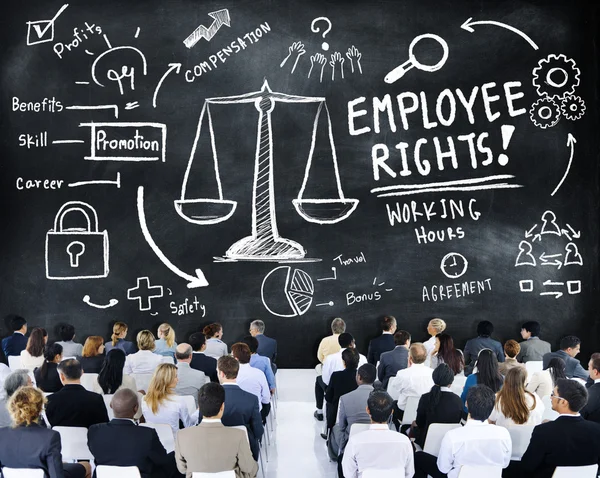 People at seminar about Employee Rights — Stock Photo, Image