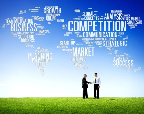 Businessmen Competition Market — Stock Photo, Image