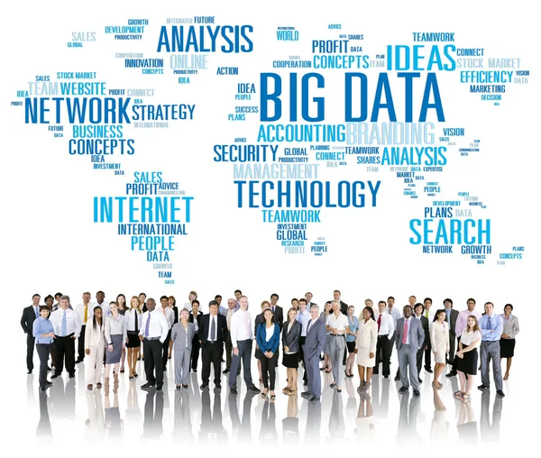 Affärsmän och Big Data koncept — Stockfoto