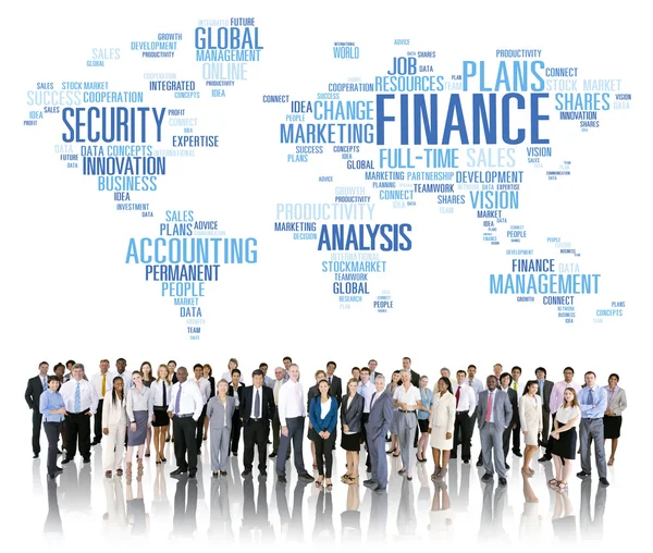 Personas diversas y concepto financiero — Foto de Stock