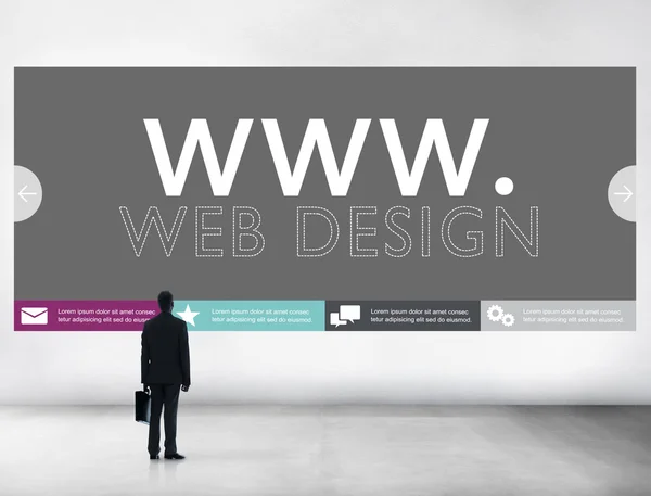 Conception Web, concept de page Web — Photo