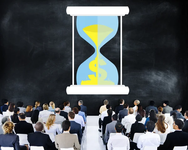 People at seminar about Time — Stock Photo, Image