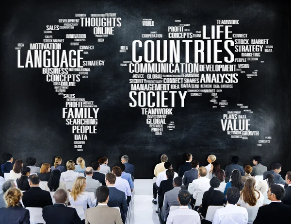 People at seminar about Countries — Stock Photo, Image