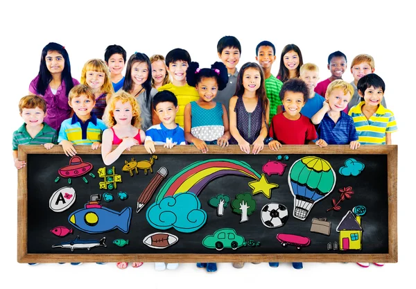 Hobby Concept met groep kinderen — Stockfoto