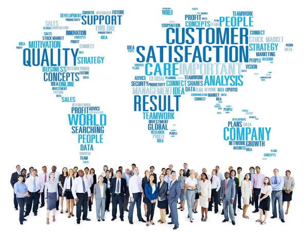 Diverse people and Customer Satisfaction — Stock Photo, Image