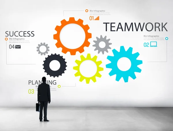 Teamwork and Partnership Cooperation Concept — Stock Photo, Image