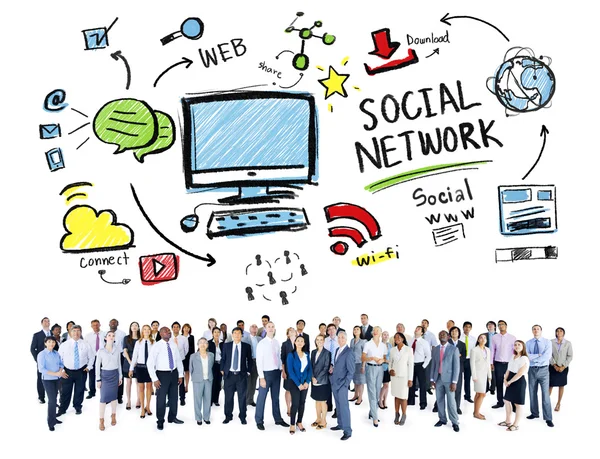 People and Social Network Concept — Stock Photo, Image