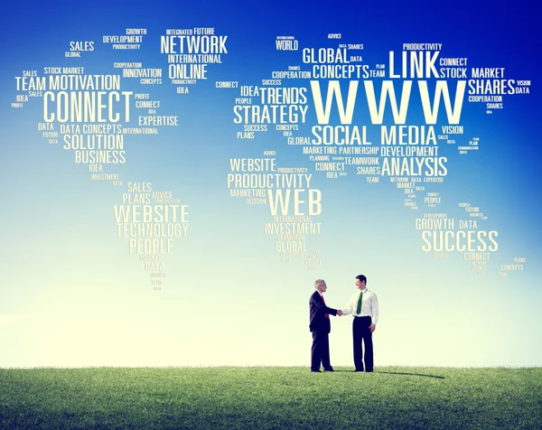 Social Media, Internet Connection and  Global Communications Concept — Stock Photo, Image