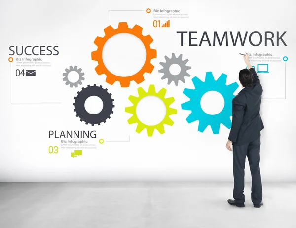 Teamwork and Partnership Cooperation Concept — Stock Photo, Image