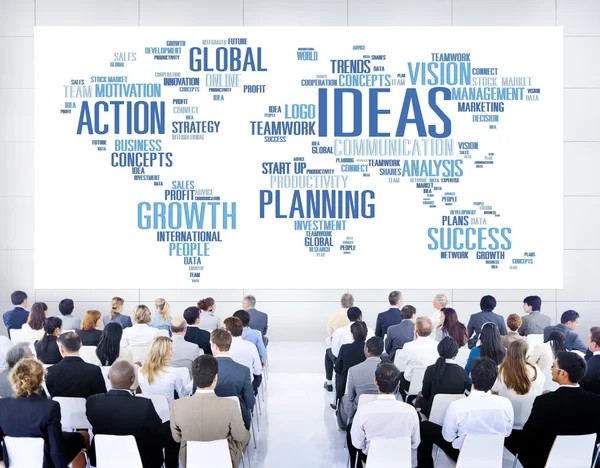 Business People at Seminar about Ideas — Stock Photo, Image