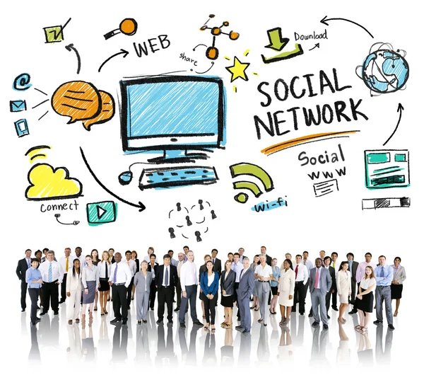 People and Social Network Concept — Stock Photo, Image