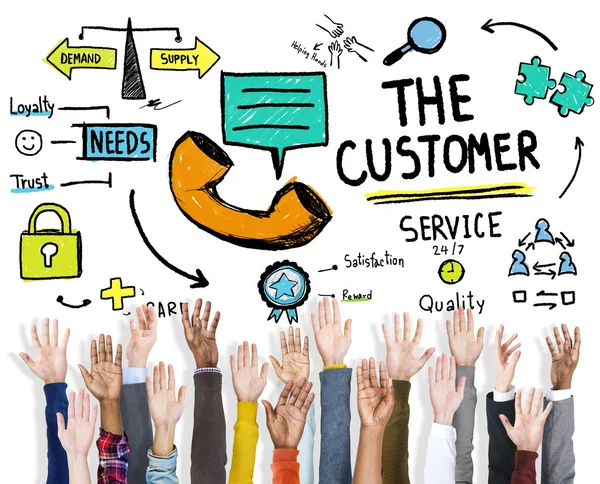 Hands The Customer Service — Stock Photo, Image