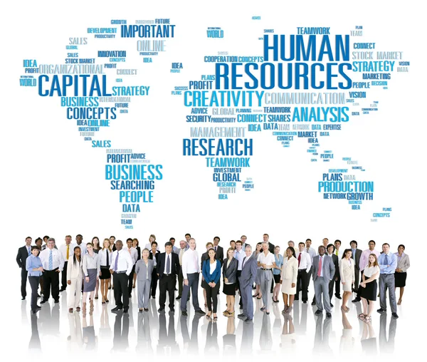 Gente de negocios y concepto de recursos humanos — Foto de Stock