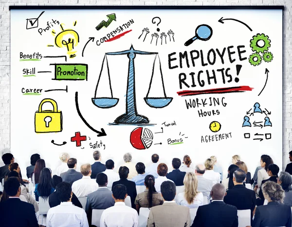 People at seminar about Employee Rights — Stock Photo, Image