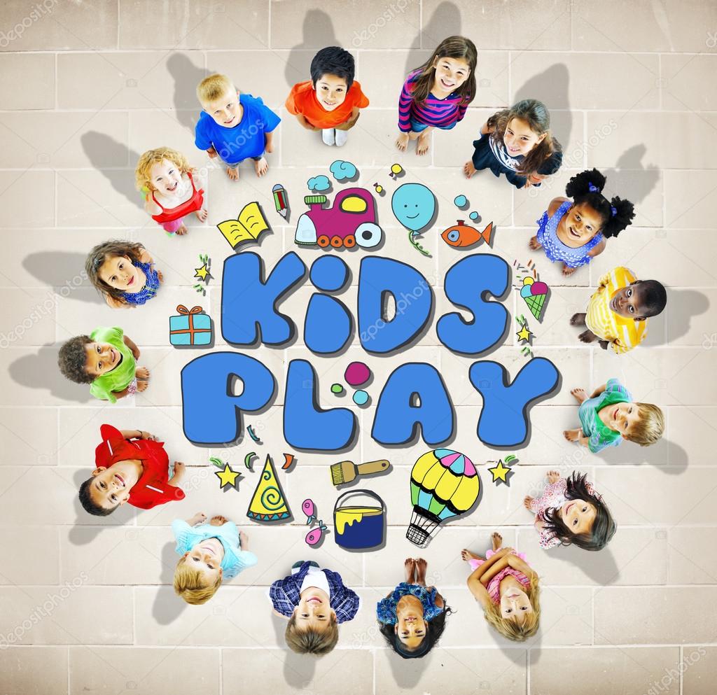 Concetto di gioco dei bambini — Foto Stock