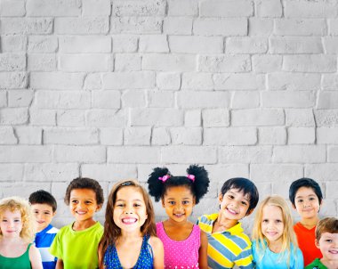 Çocuklar dostluk çeşitliliği